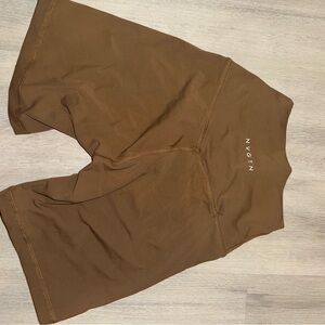 NVGTN Tan Active Shorts